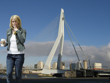 Christina en de Erasmusbrug